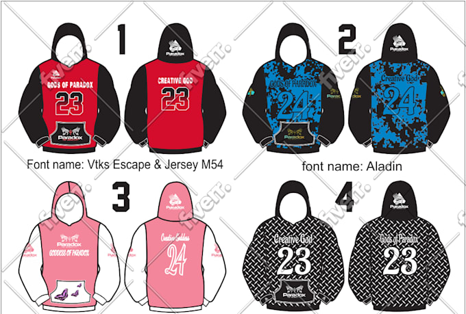 design leggings, hoodies, and shirts