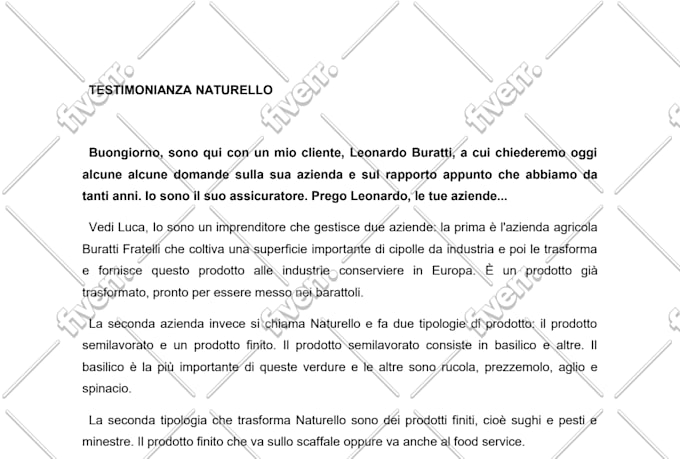 accurately transcribe any italian audio for you