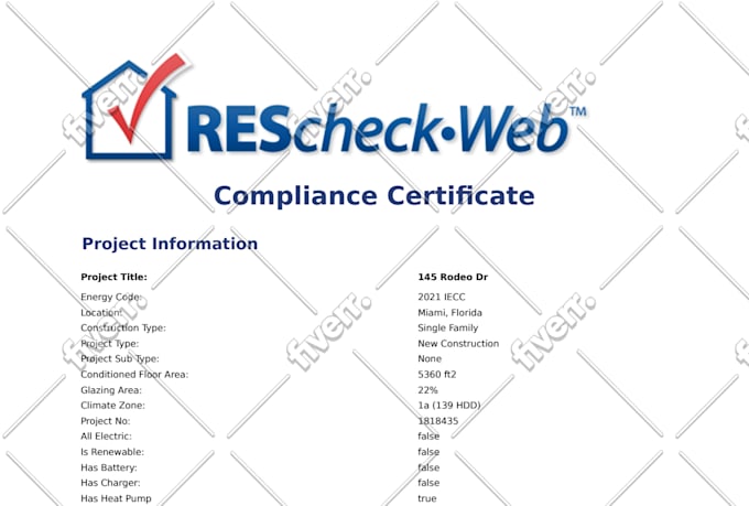 make commcheck and rescheck energy compliance certificate