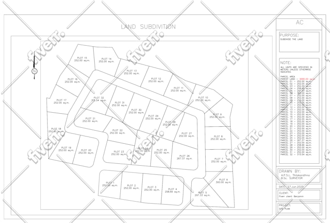 do land subdivisions for your requirements