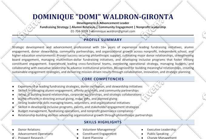 provide professional resume writing, cover letter service