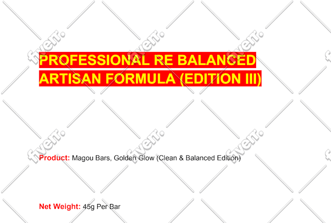 formulate protein bars, powders, gummies, electrolyte drinks or snacks recipes