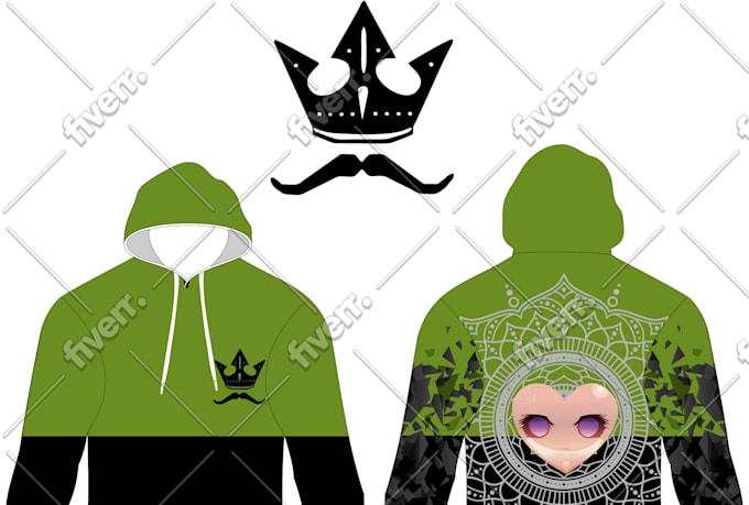 create custom cartoon t shirt and hoodie artwork
