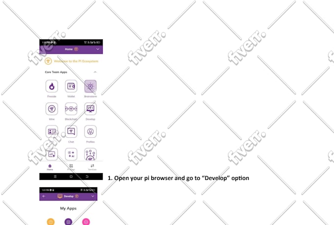 develop pi network dapps, tokens, nft marketplace and defi