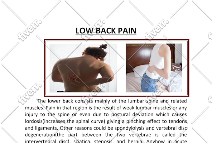 do research, medical articles as a physiotherapist