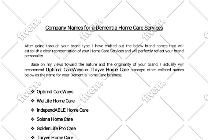 create compelling business name, brand name and company name