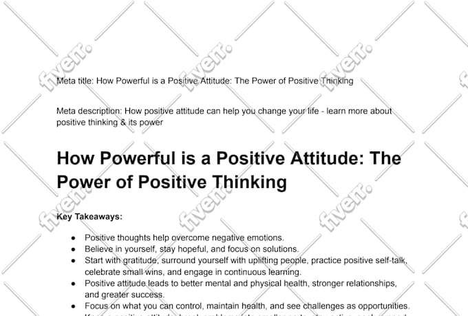 write motivational or inspirational articles or blogs