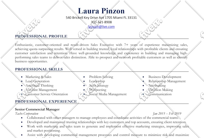 write a professional resume, CV, cover letter, linkedin following ats design