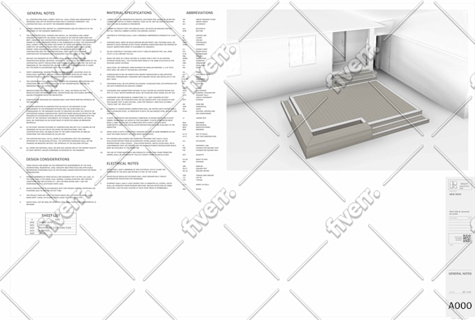 design professional deck addition drawing set for the permit