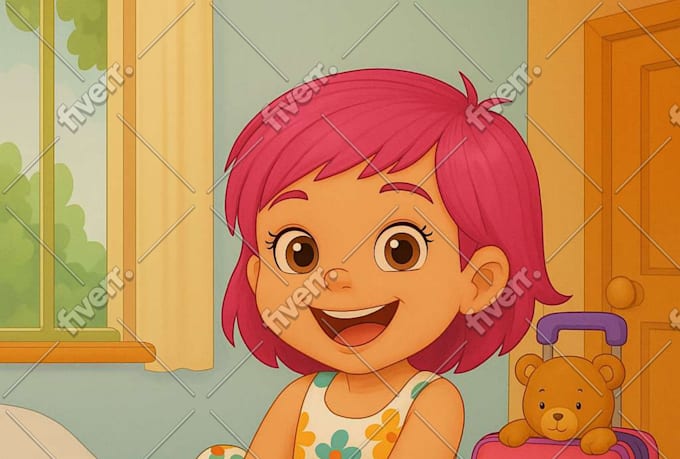 design children book illustration and cover children story book illustration