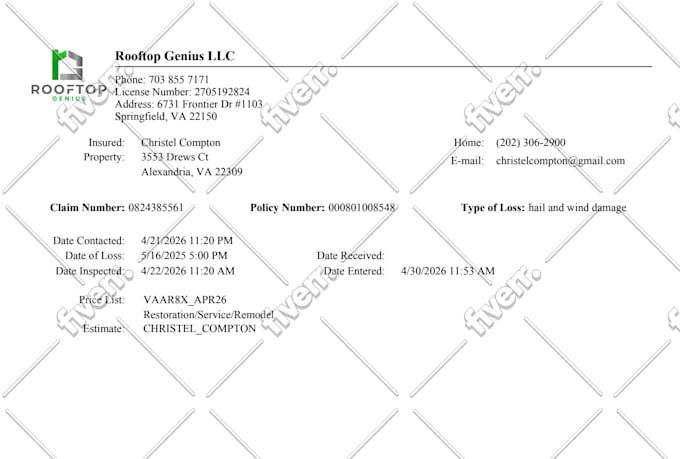 do xactimate reports, siding and roof estimator