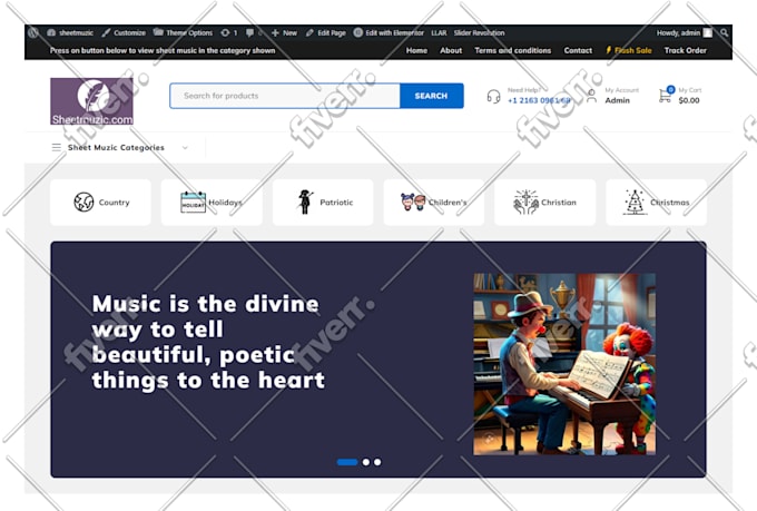build wordpress websites, ecommerce stores and ai workflow, chatbots