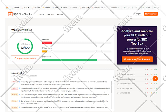 do in depth website audit and SEO competitor analysis