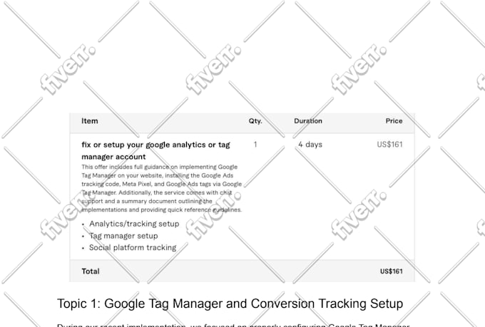 fix or setup your google analytics or tag manager account