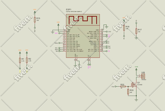 design a custom esp32 led controller board for programmable lighting control