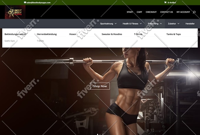 create landing page and complete wordpress website