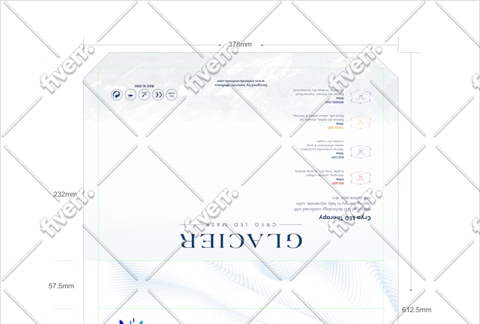 create custom box packaging dieline cut lines and design