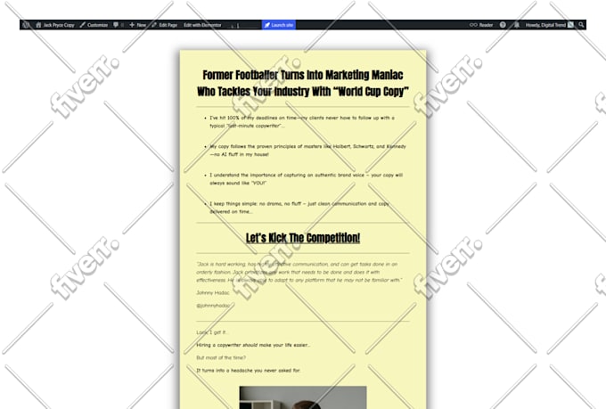 do wordpress redesign, elementor design and wordpress bug fixing