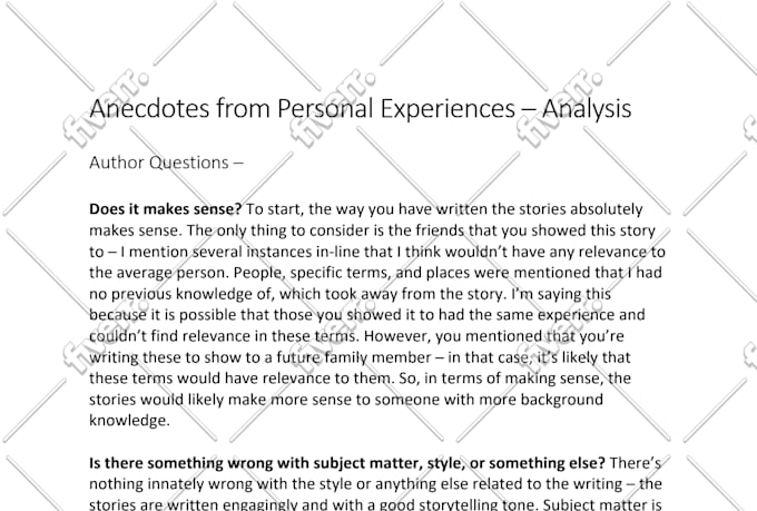 beta read and line edit your short story
