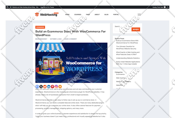 write web hosting articles