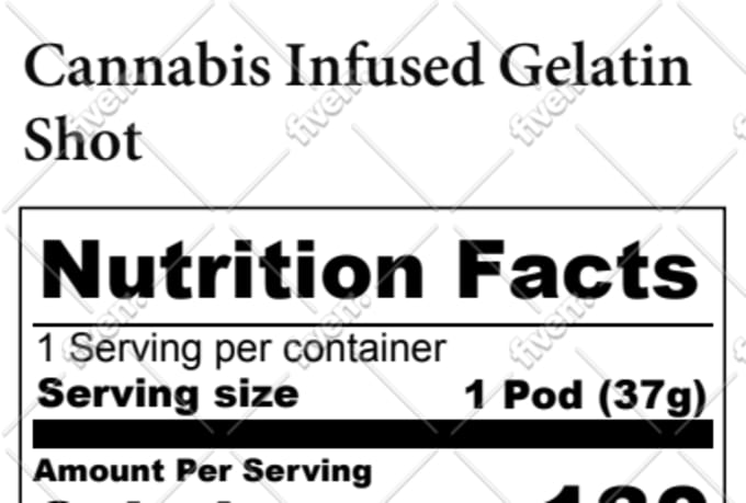 customize an fda compliant nutrition facts label