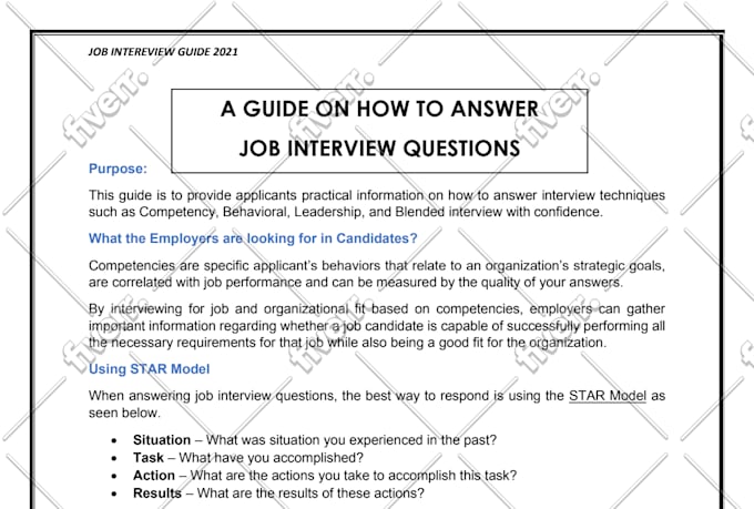 conduct a mock job interview session