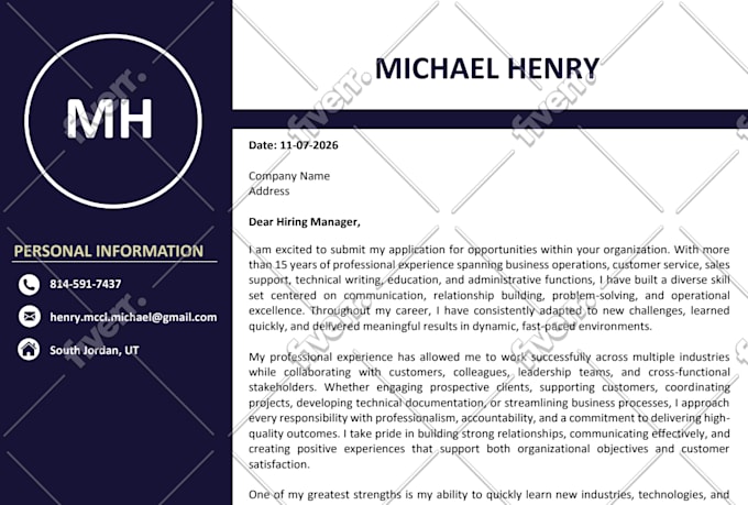 write fully optimized resume, CV, cover letter and linkedin