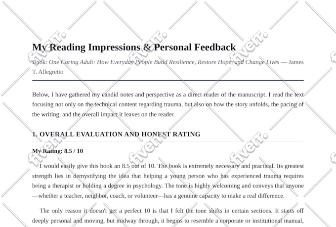 a service of beta reading