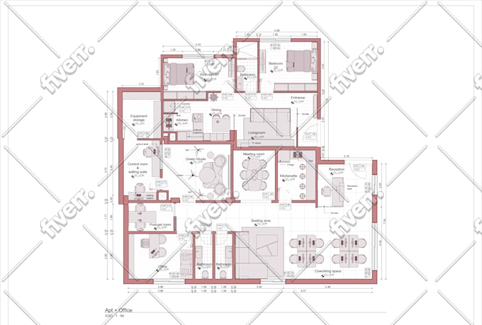 draw your floor plan on cad in one day