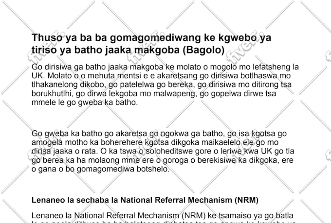 translate english to setswana and vice versa