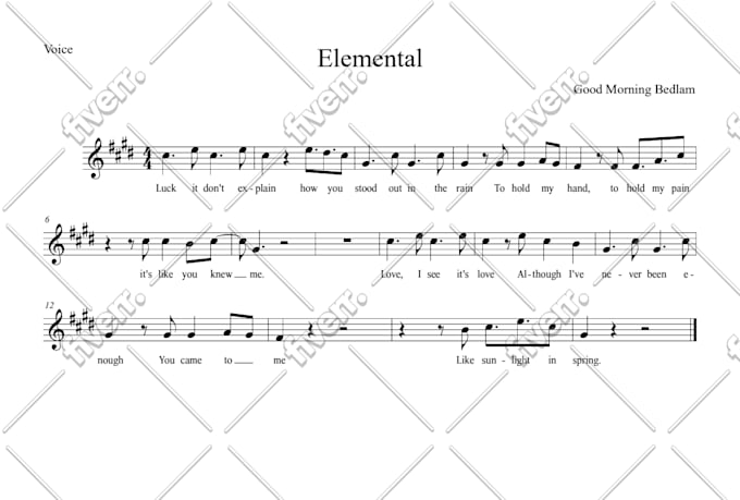 do sheet music transcription for any song