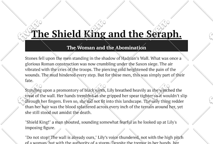 ghostwrite your fantasy sci fi or horror stories for you