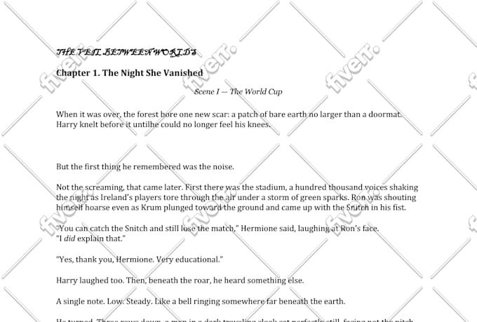 write a harry potter fanfiction for you