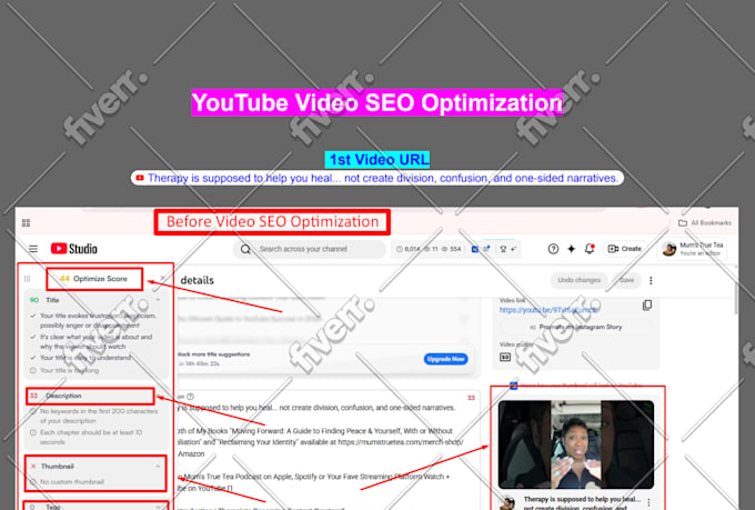 do organic youtube video SEO and promotion for video ranking