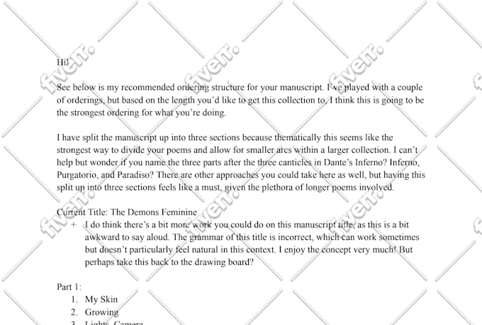 edit and revise your poetry collection