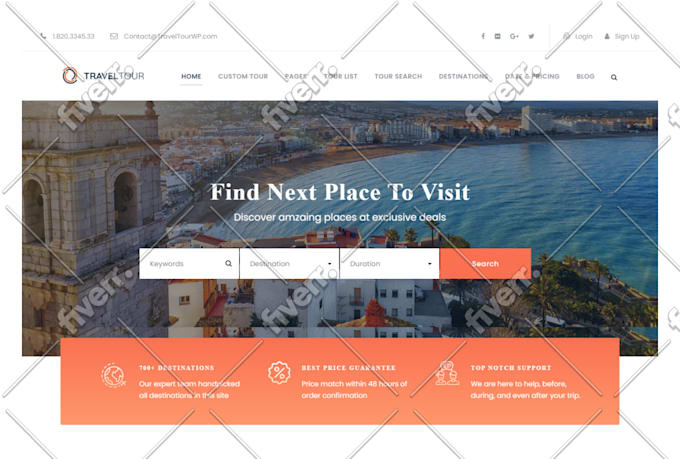build custom wordpress website design or business website