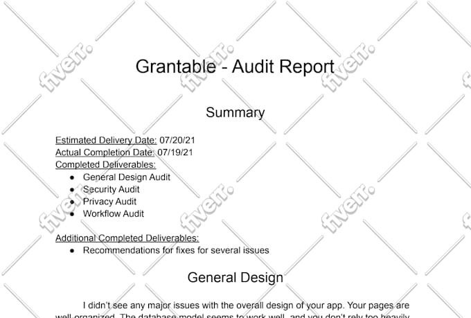 audit your bubble app