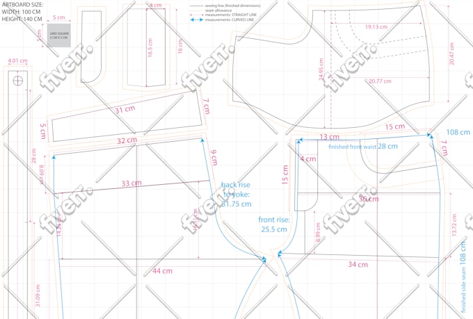 create cad patterns for any type of garment