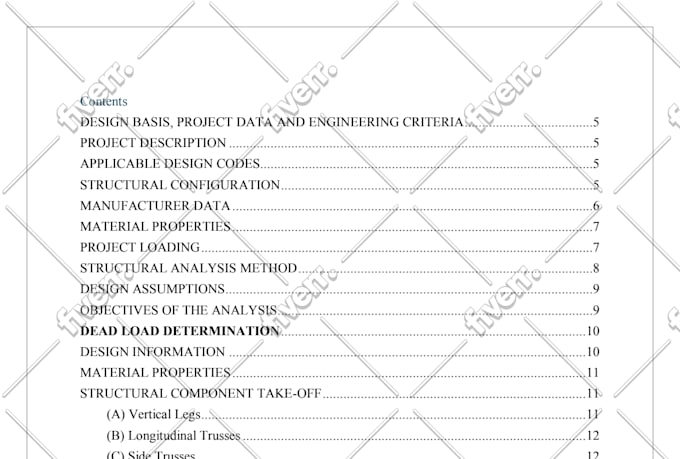 do structural load calculations for beams, slabs, columns, and foundation