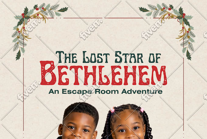 write and design a custom printable escape room game with puzzles and clues