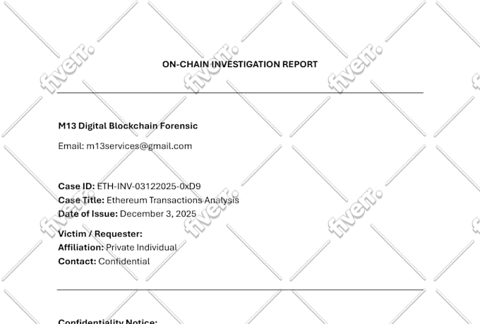 conduct blockchain forensic analysis for investigation, acounting and compliance