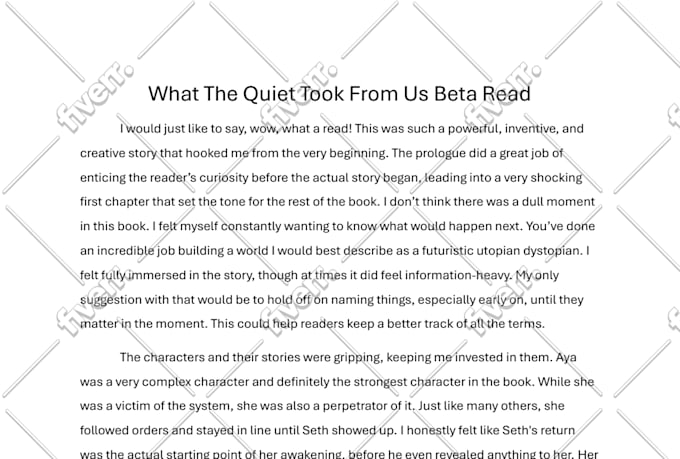 beta read and proofread your novellas and novels