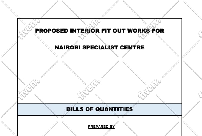 do quantity take off ,construction cost estimation and bill of quantities