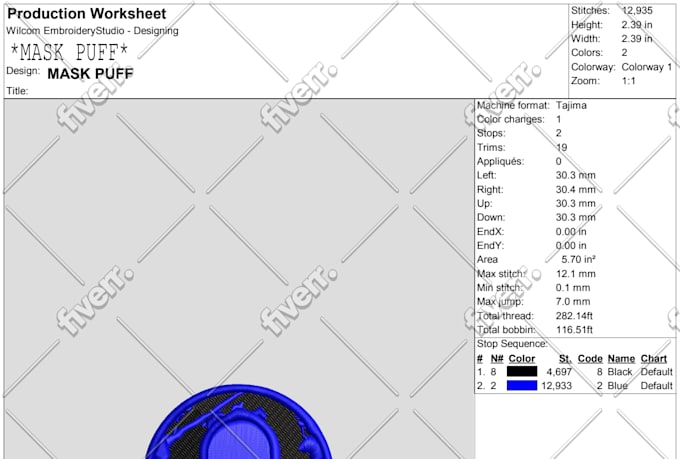 digitize any machine embroidery design into dst, pes, jef emb file in 1 hour