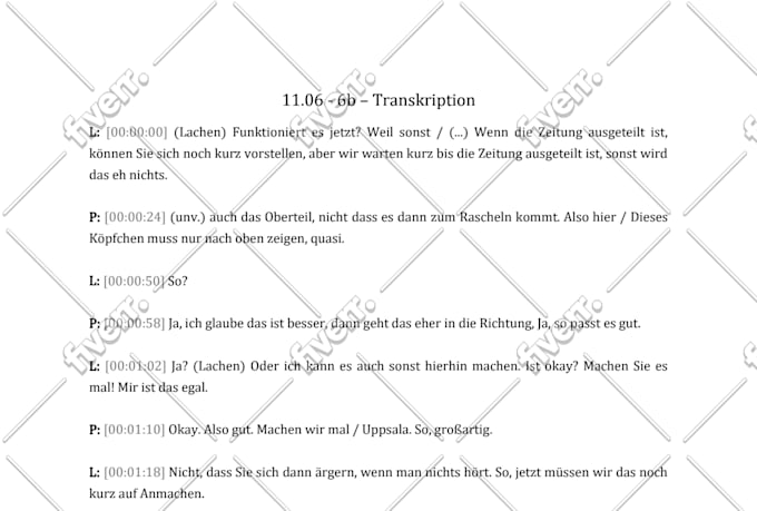 transcript german audio and video files within 24 hours