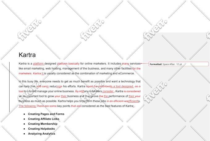 professionally proofread and edit articles, blogs, and manuscripts