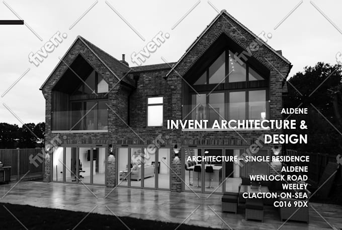 create architectural portfolio and poster
