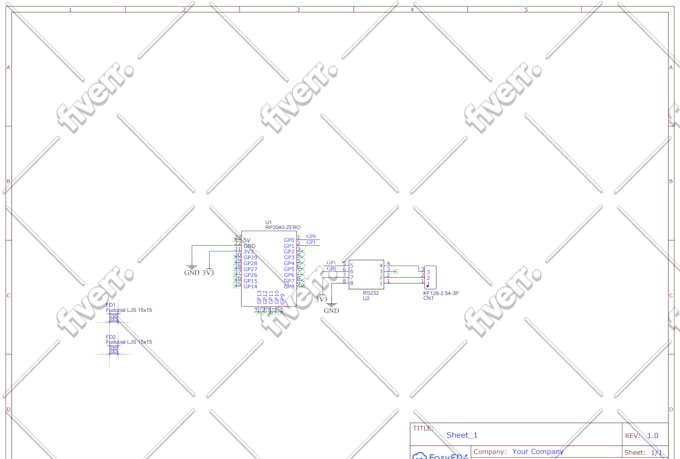design pcb layout with schematics, gerber an