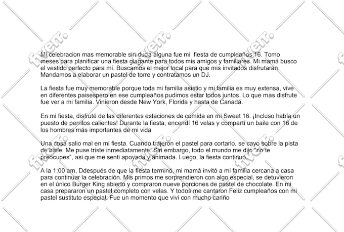 translate or write, english, spanish 1000 words