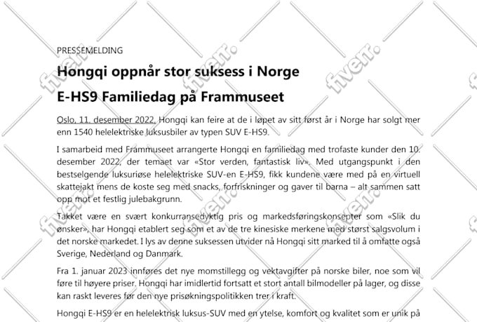 proofread your norwegian text